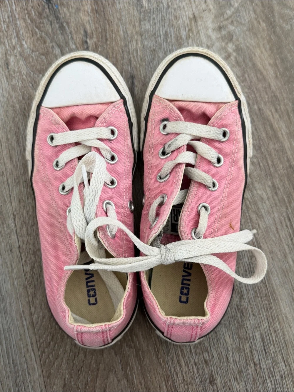 Converse Kids' Pink Low-Top Canvas Sneakers